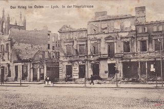 Ełk na zdjęciach z I wojny światowej. Miasto było całkowicie zniszczone