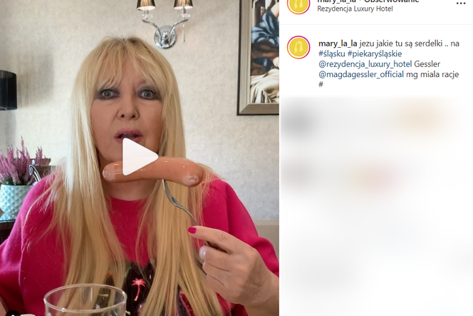 Maryla Rodowicz je śląskiego serdelka
