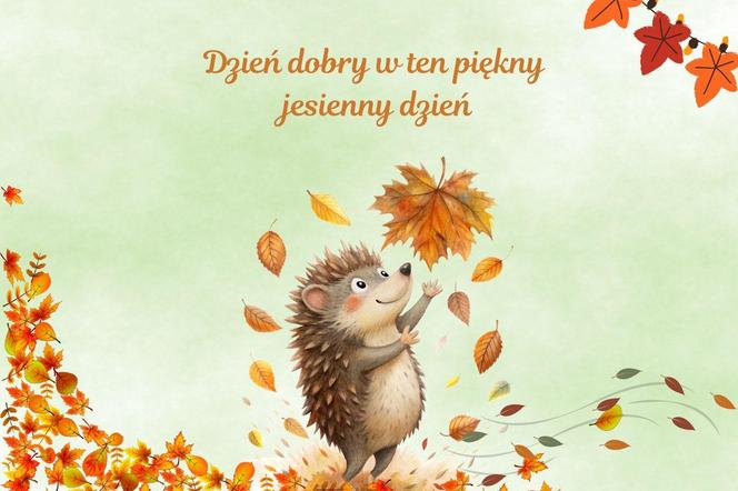 kartki na dzień dobry jesień