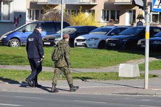 Patrol policji i wojska w Elblągu 2