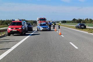 Wypadek busa na autostradzie A4 [GALERIA]