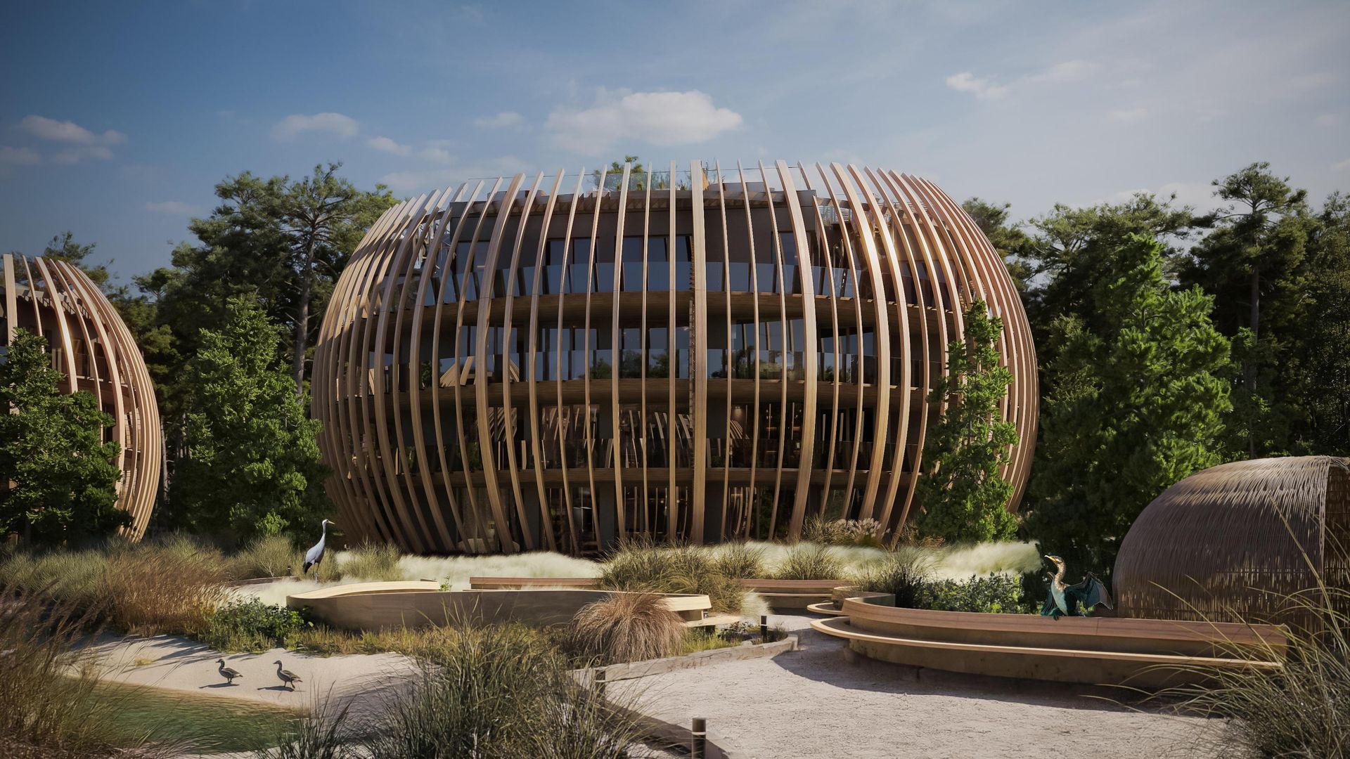 Kompleks dziewięciu apartamentowo-hotelowych pawilonów na Wyspie Sobieszewskiej