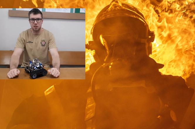 Student Politechniki stworzył robota, który straży pożarnej w akcjach ratunkowych!