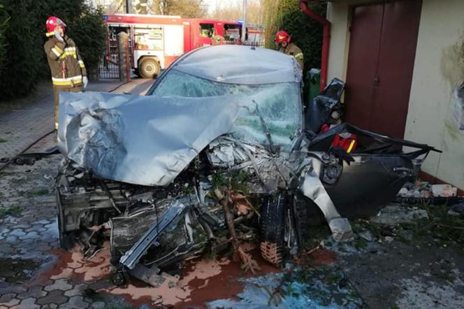 Wypadek Suzuki Swift w Rąbieniu