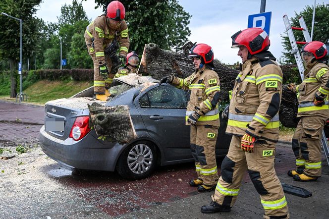  Skutki nawałnic na południu Polski.