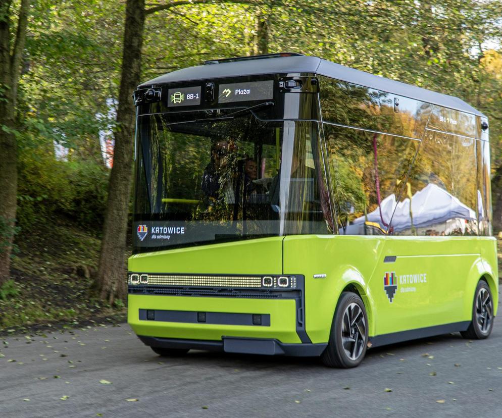 Autonomiczny minibus firmy Blees BB-1 będzie testowany w Katowicach