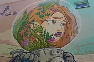 Ekomural na budynku Szkoły Podstawowej nr 54 w Szczecinie