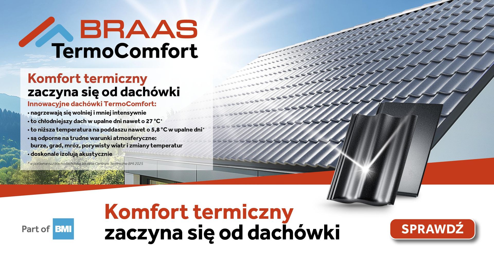 Dachówka TermoComfort BRAAS