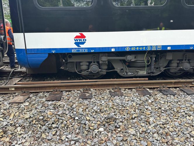 Paraliż komunikacyjny! Pociąg WKD wykoleił się w Grodzisku Mazowieckim