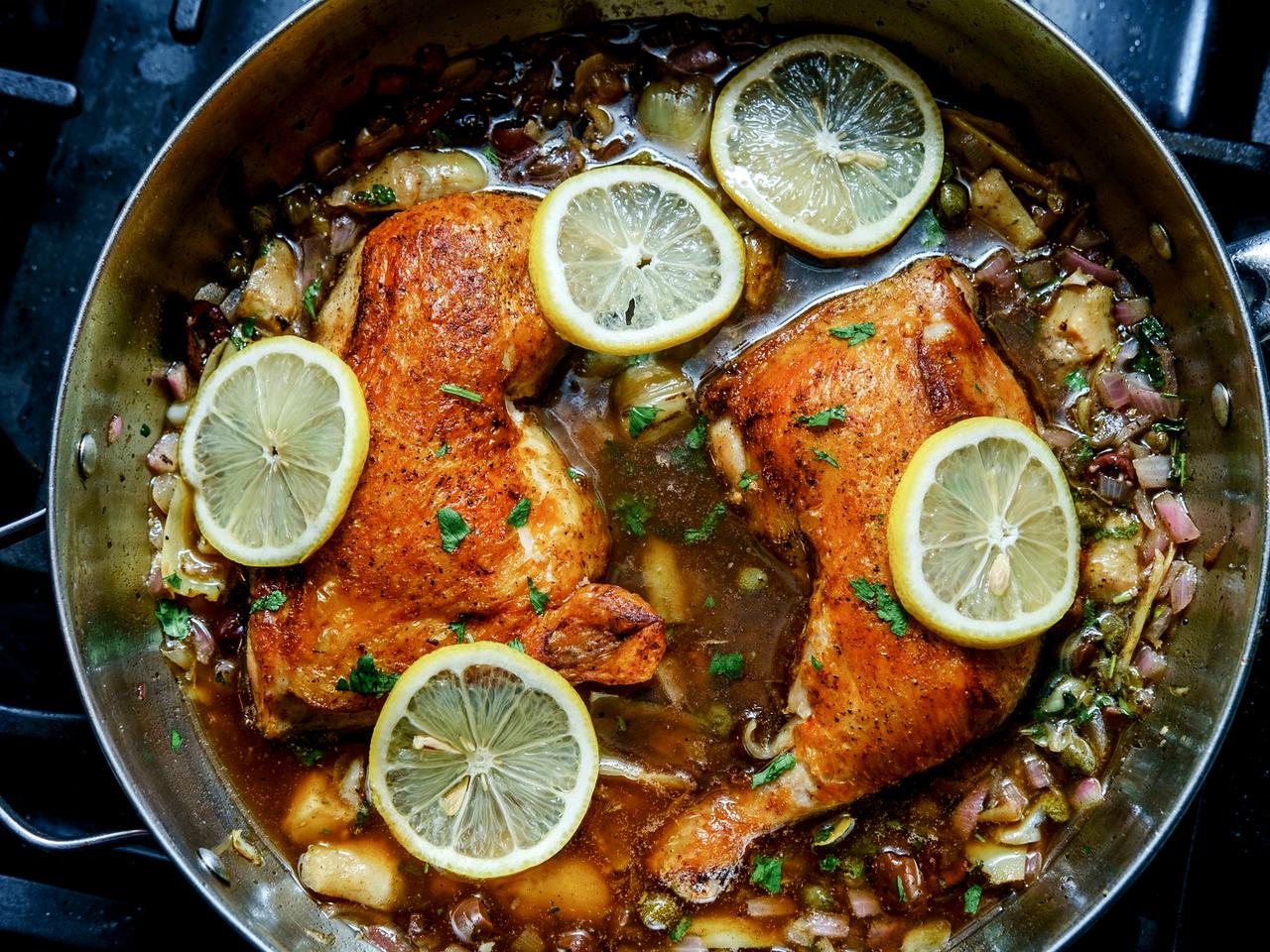 Nóżki kurczaka PICCATA: łatwy przepis na kurczaka w sosie maślano-kaparowym