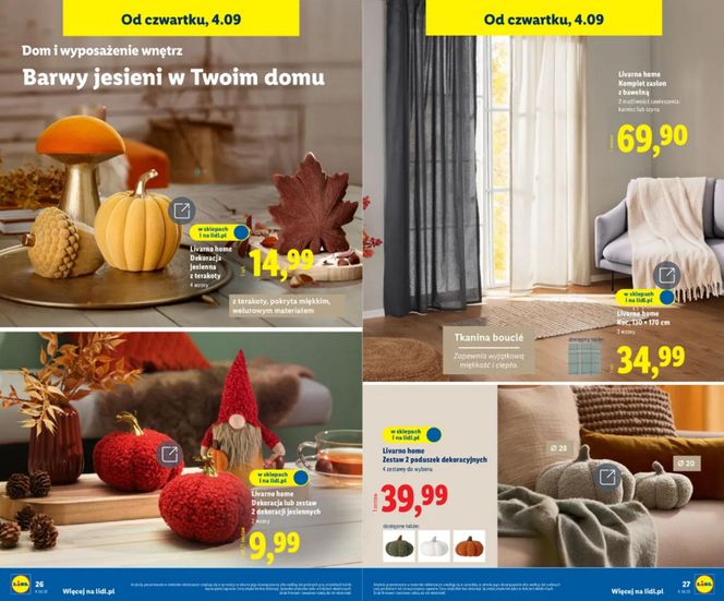 Jesienne promocje w Lidlu