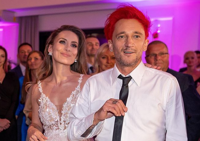 Michał Wiśniewski i żona Pola Wiśniewska