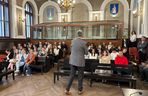 Uczniowie I LO w roli sędziów, obrońców i prokuratorów 
