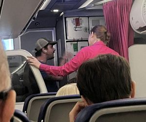 Daniel Martyniuk na lotnisku