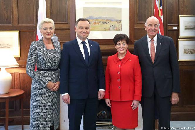 Agata Duda na wybiegu w Australii.