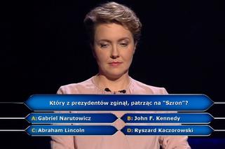 Który prezydent zginął, patrząc na 'Szron'? Odpowiedź na pytanie z Milionerów