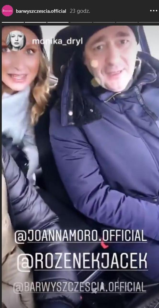 Barwy szczęścia. Artur (Jacek Rozenek), Zosia (Joanna Moro)