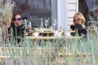 Monika Olejnik z partnerem w Sopocie 