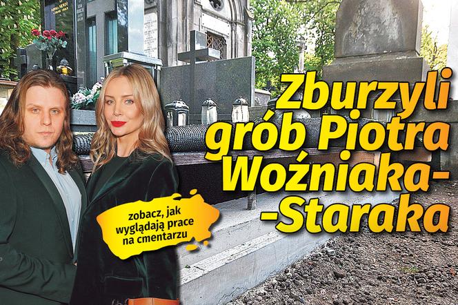 Zburzyli grób Piotra Woźniaka - Staraka