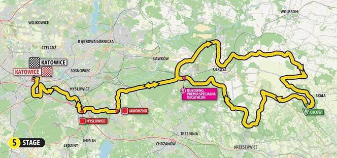 Mapa Tour de Pologne