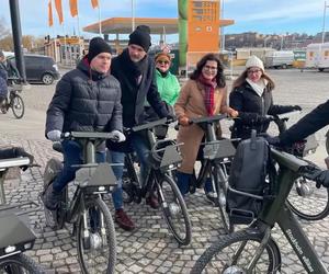 Mevo 2.0. Delegacja władz Gdańska testowała w Sztokholmie rowery miejskie