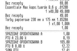 Paragony grozy z turystycznych aptek