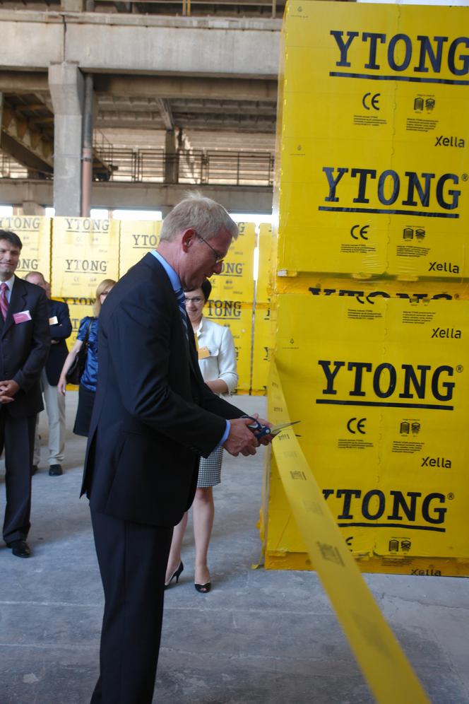 Otwarcie fabryki YTONG w Pile - Jan Buck-Emden prezes Zarządu Xella International