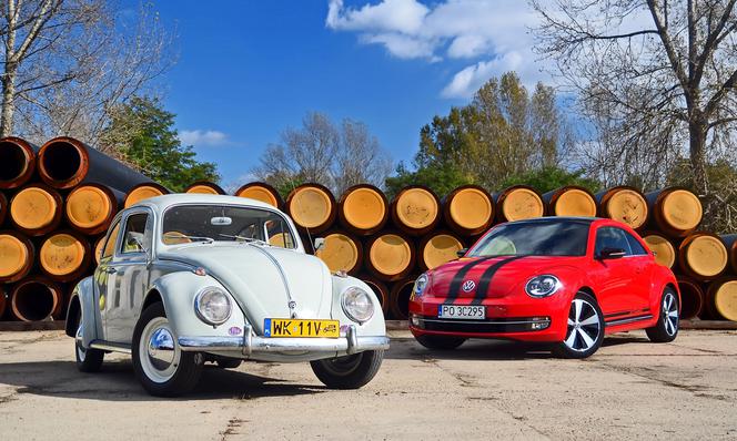 Volkswagen Beetle 2014 r. vs. Volkswagen Garbus 1960 r.