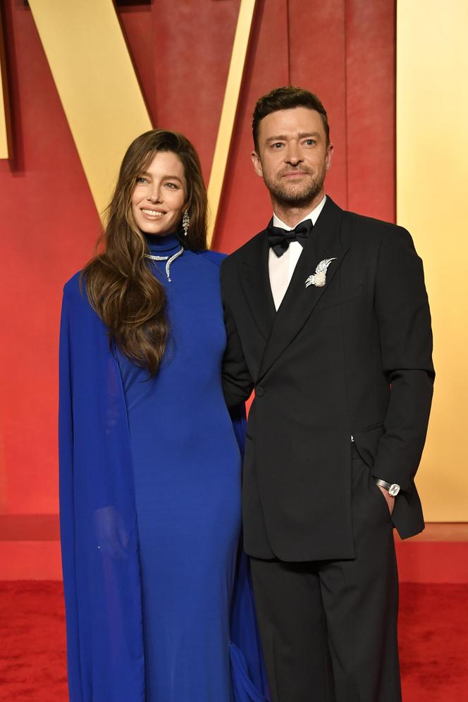 Justin Timberlake i Jessica Biel na imprezie Vanity Fair (Oscary 2024)