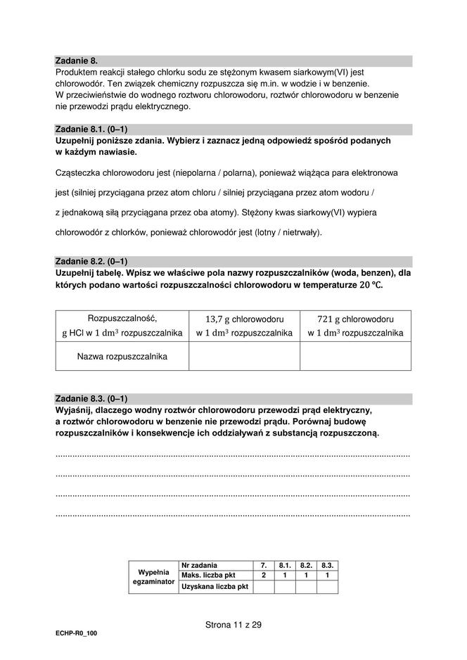 Matura 2024: chemia rozszerzona – ARKUSZ FORMUŁA 2015