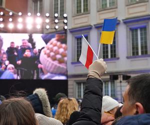 Wystąpienie Wołodymyra Zełenskiego na Zamku Królewskim w Warszawie