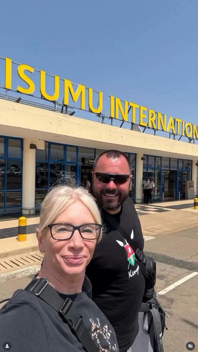 Ewa Gawryluk z mężem Piotrem Domanieckim