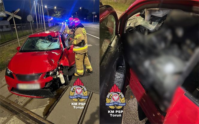 Śmiertelny wypadek na Szosie Bydgoskiej w Toruniu. Pieszy zginął na pasach