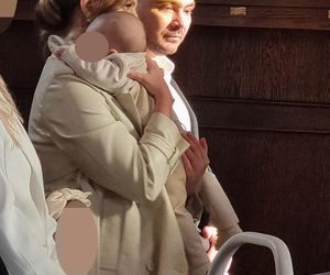 Daniel Martyniuk na chrzcinach syna