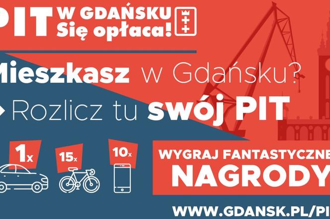 „PIT w Gdańsku. Się opłaca!” Rusza loteria z nagrodami