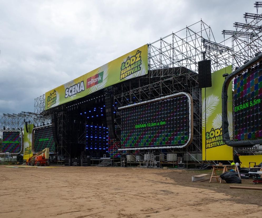Scena rośnie w oczach. Trwają przygotowania do Łódź Summer Festival 2025