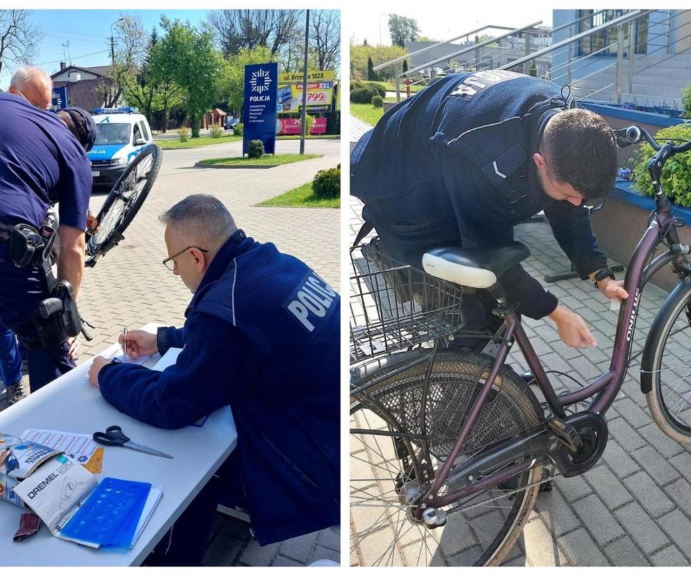 Siedleccy policjanci zachęcają mieszkańców do darmowego znakowania rowerów