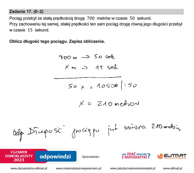 Egzamin ósmoklasisty 2023: matematyka. Zadania, arkusze CKE i odpowiedzi z matematyki [24.05.2023]