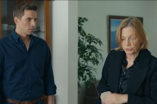 Barwy szczęścia, odcinek 3239. Tomasz (Jakub Sokołowski), Wanda (Maja Barełkowska)