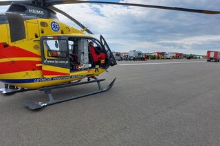 Dramatyczne sceny w Krośnie. Podczas wyścigu samochód uderzył w kibiców