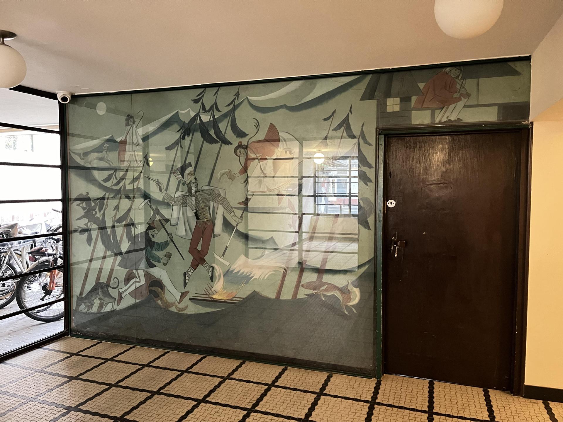 Malowidło Zofii Stryjeńskiej w Domu Wedla w Warszawie - zdjęcia