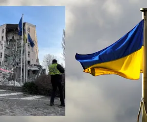 Tak wyglądają zdjęcia ostrzelanego hotelu w Kijowie. Opublikował je współpracownik prezydenta Zełenskiego 