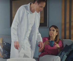 M jak miłość, odcinek 1891. Aneta (Ilona Janyst), Olek (Maurycy Popiel)