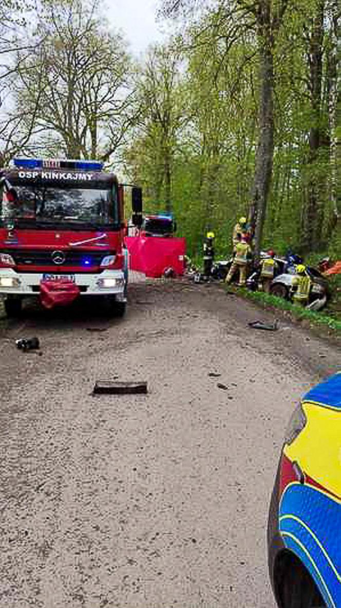 BMW roztrzaskało się na drzewie. 22-latka nie żyje