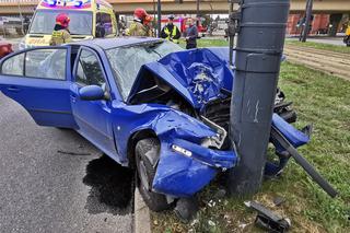 Bydgoszcz: Wypadek na ul. Jagiellońskiej! Jedna osoba trafiła do szpitala 