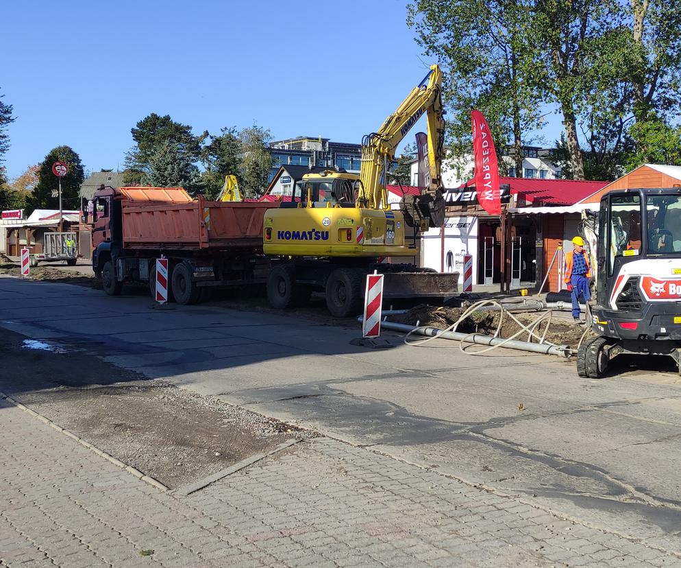 Trwa przebudowa głównej ulicy w Mielnie