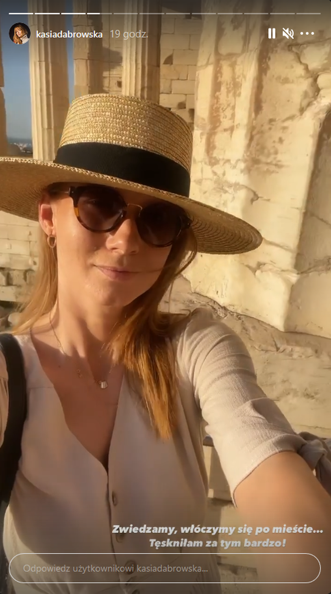 Katarzyna Dąbrowska na bajecznych wakacjach w Grecji
