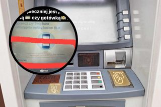 Nowy komunikat w bankomatach. Kobieta wypłacała pieniądze, gdy to zobaczyła