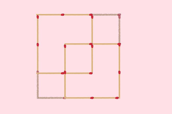 Rozwiązanie zagadki z zapałkami i kwadratami