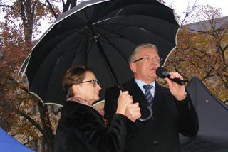 Czarny i biały protest w Poznaniu